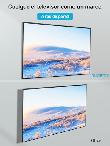 Detalle de Supcline Slim Soporte Pared TV 14-80" 🖥️ Hasta 45kg