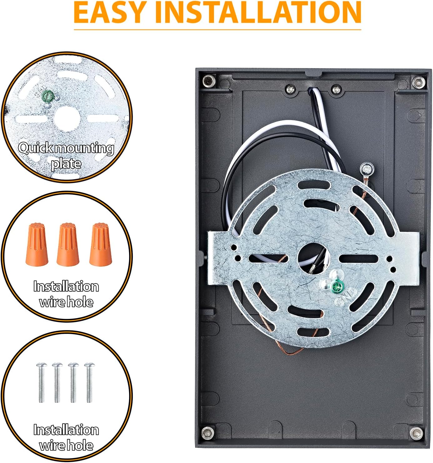 Thumbnail 4 de EBION LED Outdoor Wall Lights: 9W 3000K IP54 Aluminium Wall Lantern