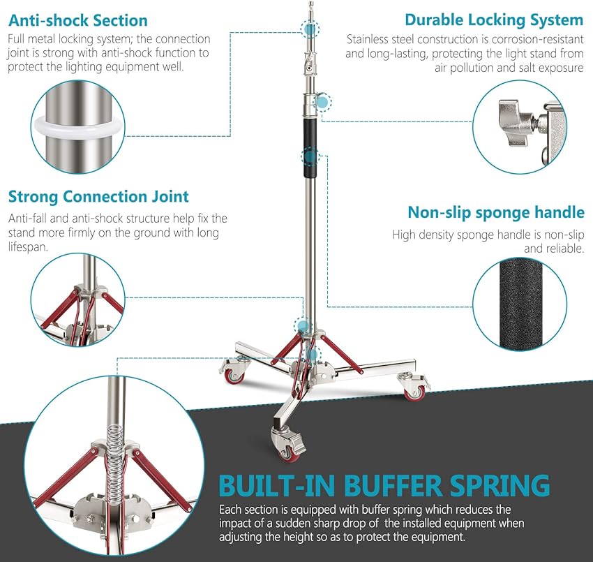 Thumbnail 3 de NEEWER Soporte trípode pesado 305 cm para estudio