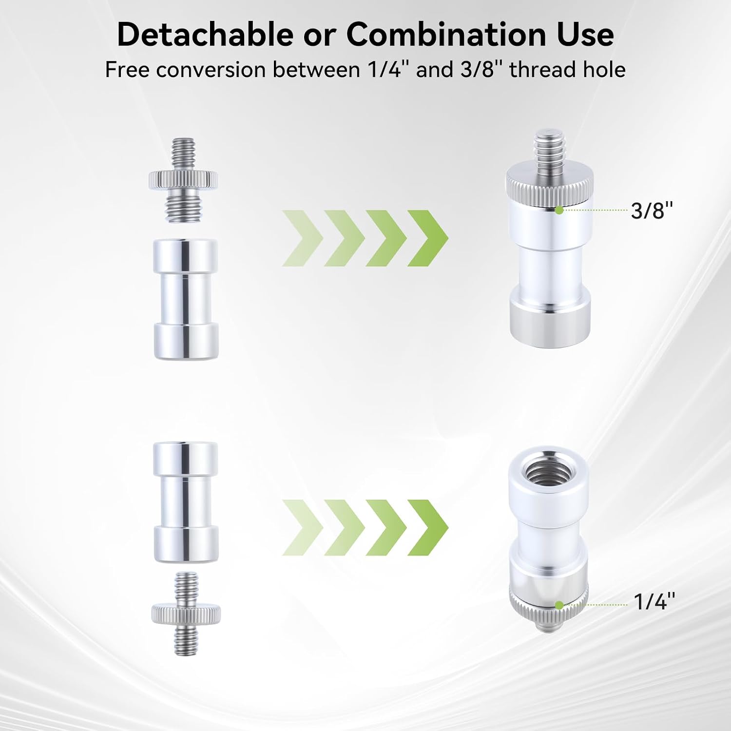 Detalle de OTraki Kamera Schrauben Adapter 1/4 auf 3/8 Zoll