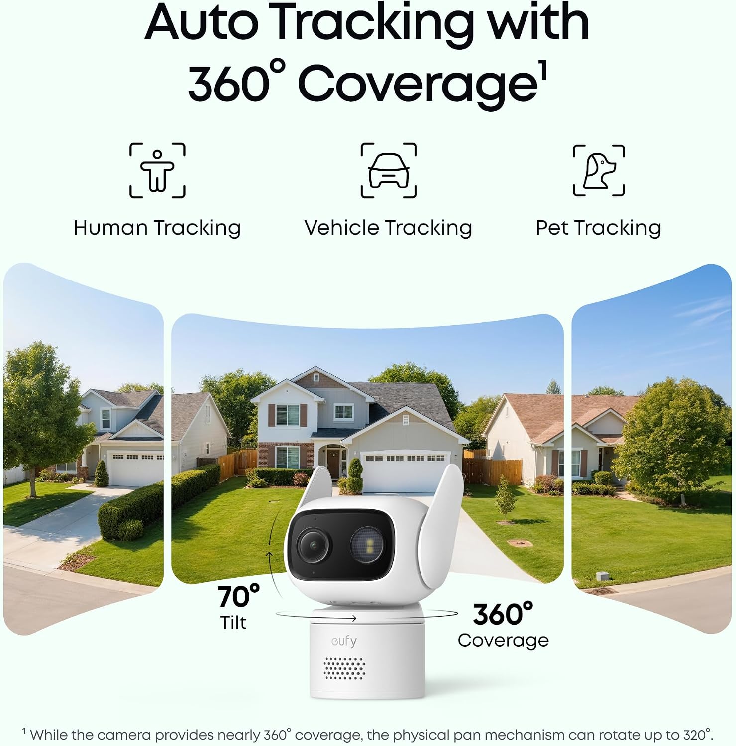 Thumbnail 2 de eufy Security T817L C31 Indoor/Outdoor Camera, 360° Pan/Tilt, Color Night Vision