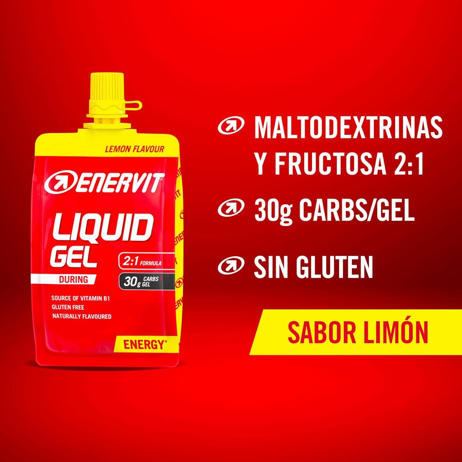 Thumbnail 1 de Enervit Gel de Limón para Deportes de Resistencia 🍋 4 unidades