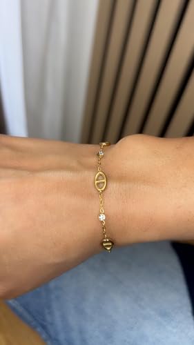 Thumbnail 6 de SAPHY Bracelet Femme Maille Marine – Acier Inoxydable Hypoallergénique avec Strass