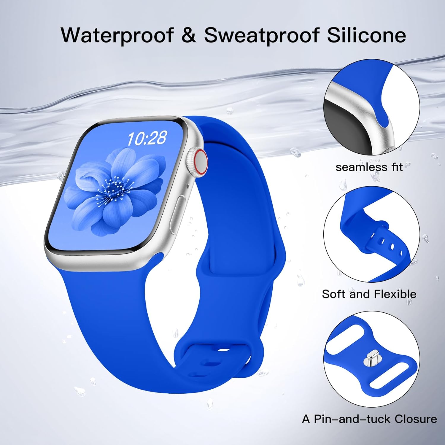Thumbnail 2 de Yoohoo Soft Silicone Strap for Apple Watch (38–49mm): A Practical Everyday Band