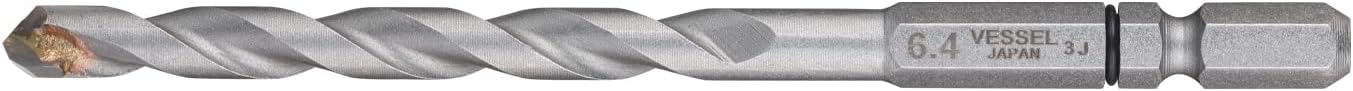 Detalle de ベッセル(VESSEL) CPD-6.4 クッションドリル 磁器タイル用 φ6.4mm 六角軸