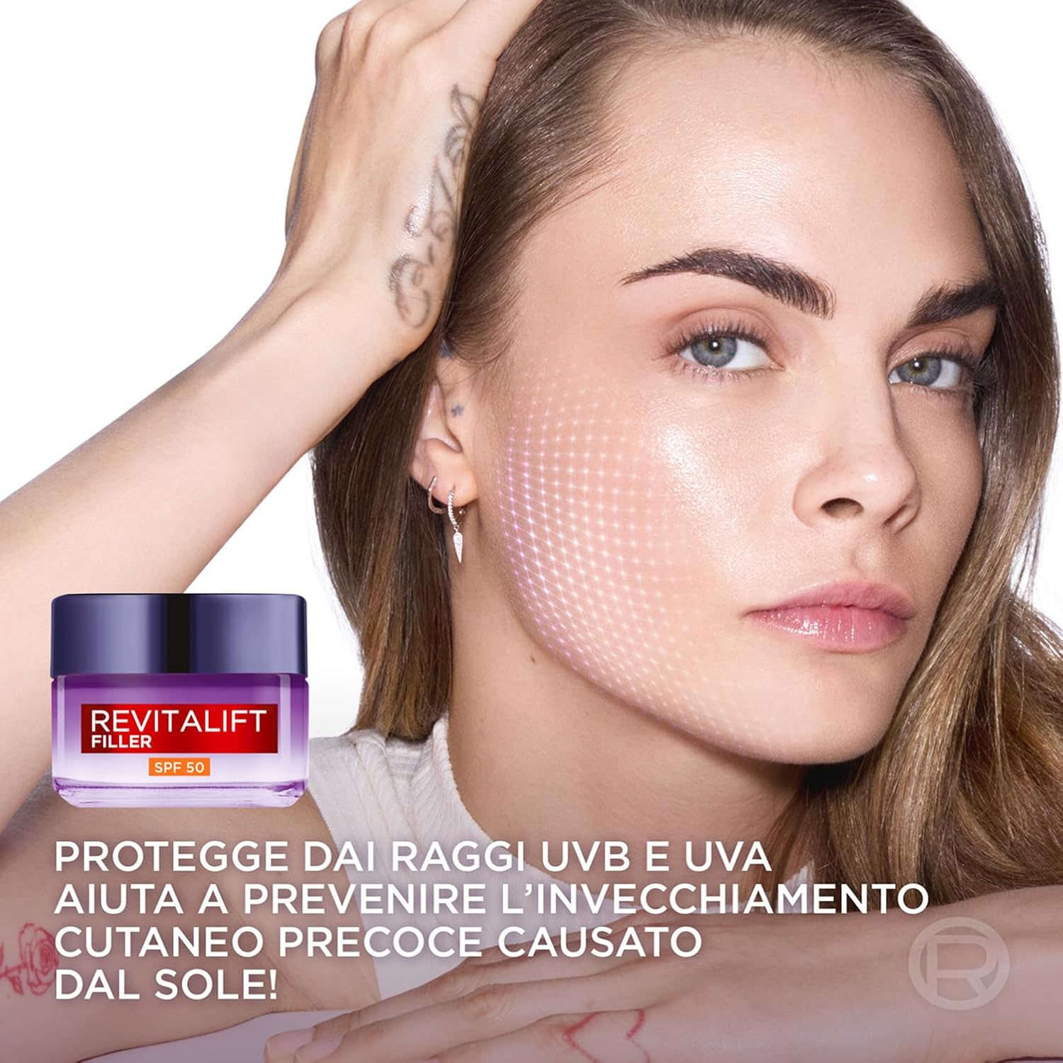 Thumbnail 3 de L’Oréal Paris Revitalift Filler SPF50: crema viso giorno anti-rughe con acido ialuronico, per tutti i tipi di pelle