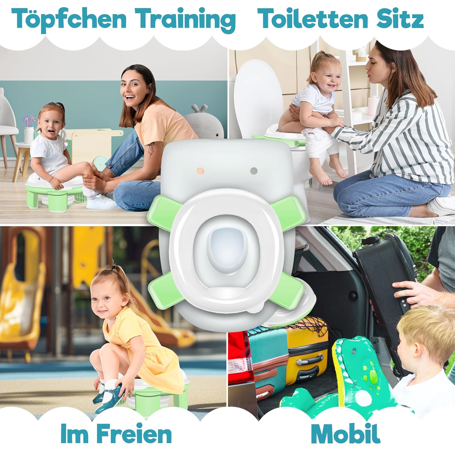 Thumbnail 4 de KIDIZ Toilettensitz Kinder 3‑in‑1 Töpfchentrainer