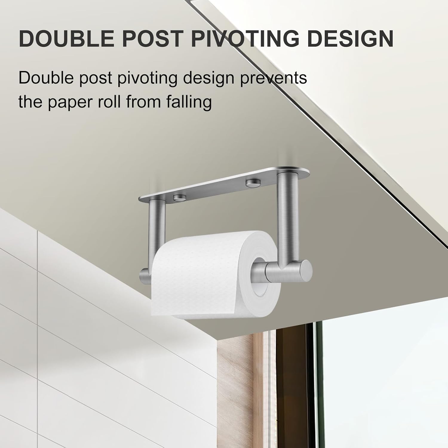 Detalle 2 de SetSail k093 Toilet Paper Holder, Brushed Nickel Stainless Steel