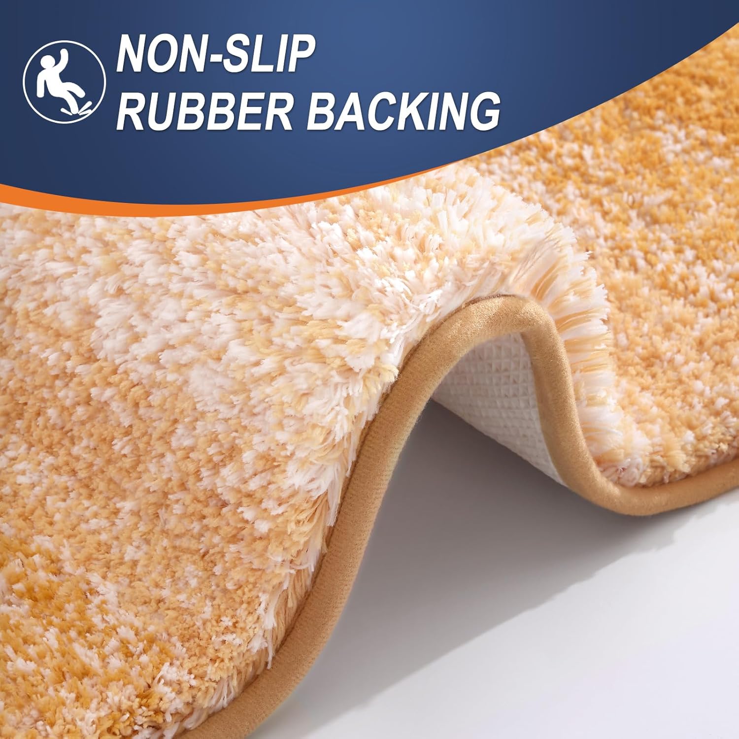 Thumbnail 4 de OLANLY 36x24 Bath Mats: Ultra-Soft Microfiber with TP Rubber Backing