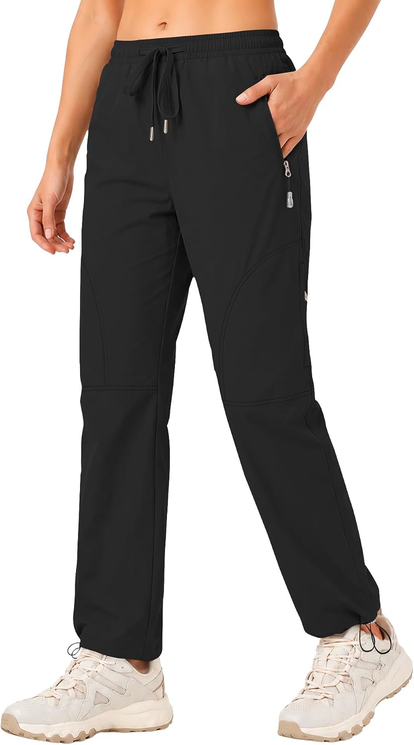 Detalle de Rapbin Women's Walking Hiking Cargo Trousers: Lightweight, Quick-Dry & Water-Resistant Outdoor Pants