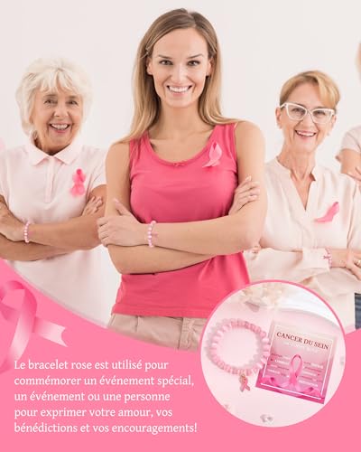 Detalle de CheersLife Octobre Rose, Bracelet Octobre Rose accessoires 2026