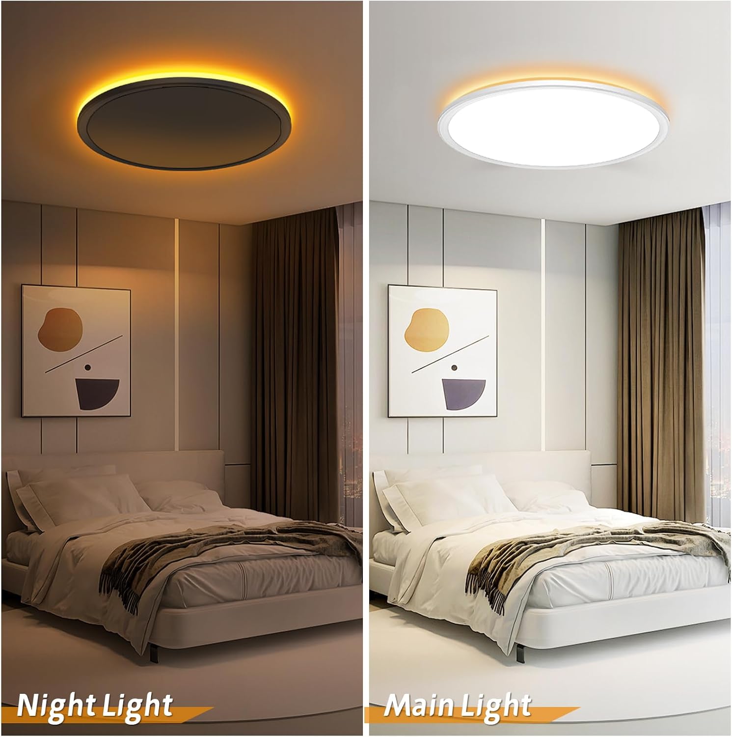 Detalle de NEEMOSI LED Deckenleuchte 24W Ø29,5cm