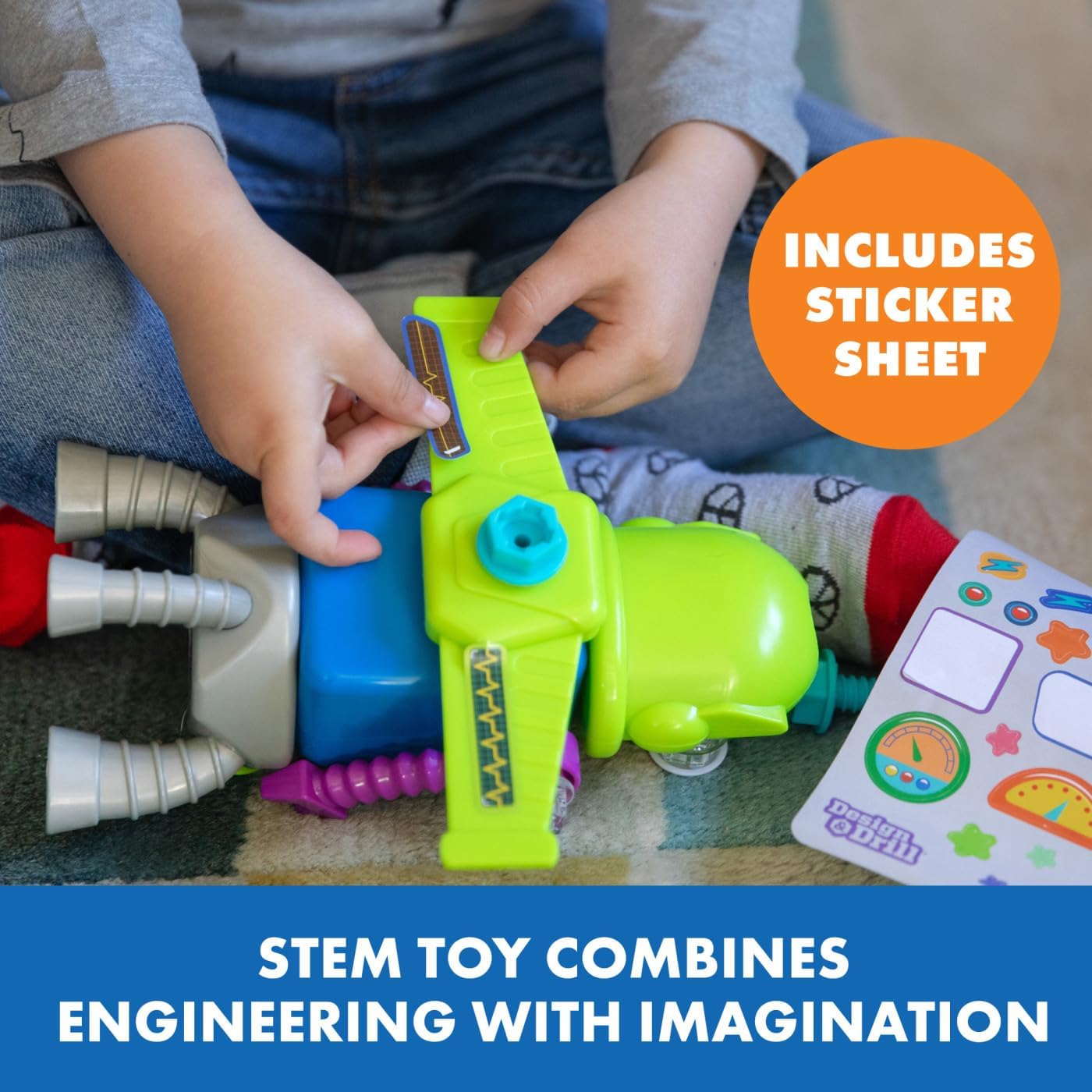 Thumbnail 5 de Educational Insights Design & Drill Workshop Robot Building Toy with Drill