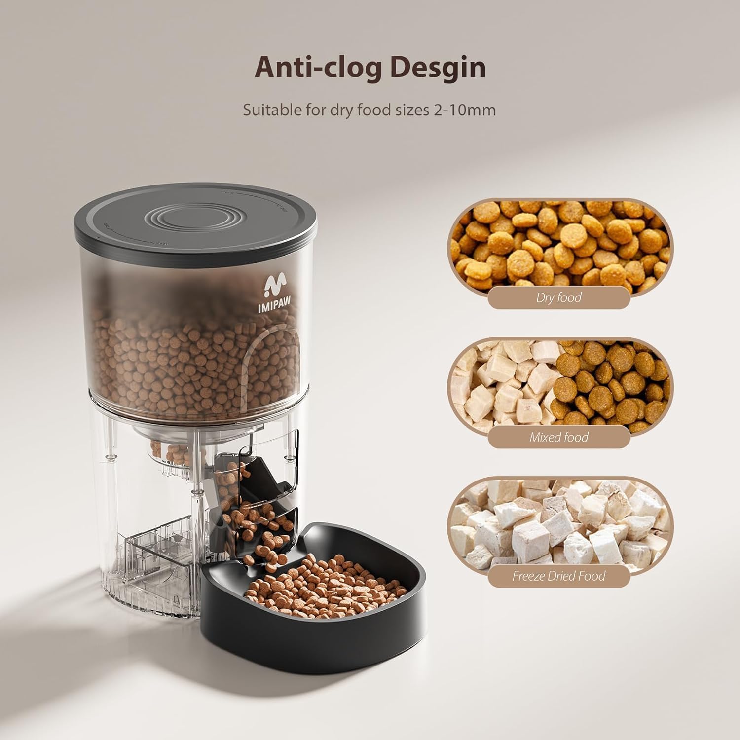 Detalle de IMIPAW WiFi cat feeder for 10 meals