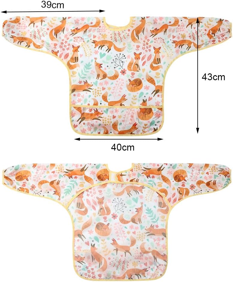 Thumbnail 1 de Vicloon Lätzchen Baby mit Ärmeln (5er-Set) – abwaschbare Ganzkörper-Lätzchen für 6–24 Monate