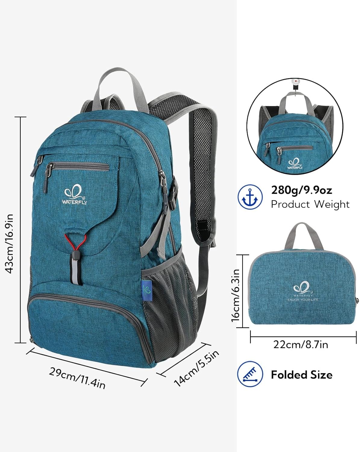 Thumbnail 1 de Waterfly Ultra Lightweight Foldable Backpack 20L