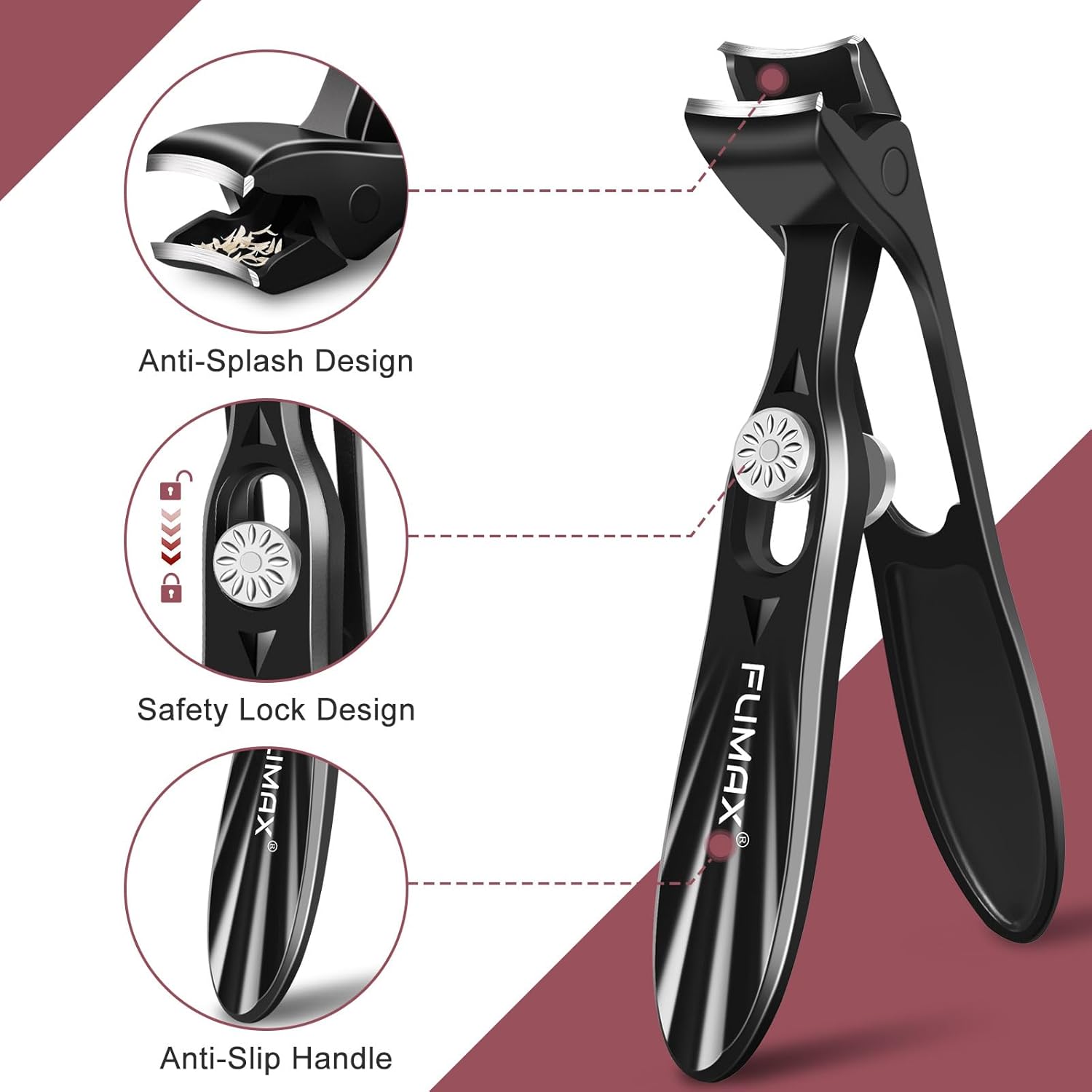 Thumbnail 6 de Toe Nail Clippers for Thick Nails with Catcher — 2026 Updated Large Angled Nail Clippers for Seniors