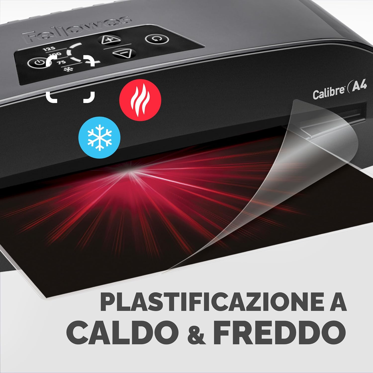 Thumbnail 4 de Fellowes Plastificatrice A3 per piccoli uffici, pronta in 1 minuto (HotSwap, spegnimento e modalità riposo) con kit da 10 fogli A4, nero