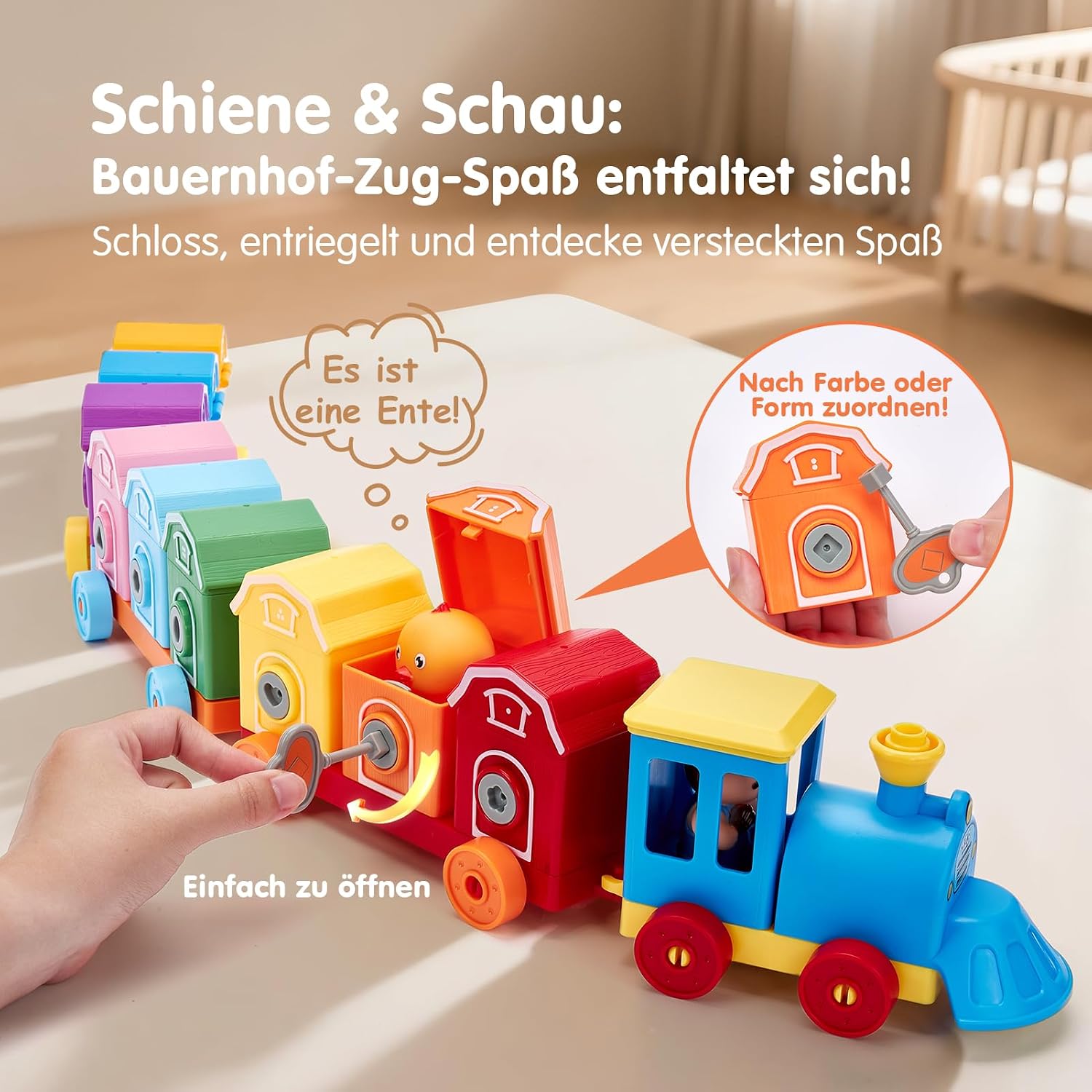 Detalle de hahaland Bauernhof Montessori Spielzeug