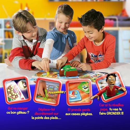 Detalle 2 de Goliath Réveille Pas Papa – Jeu de société drôle pour enfants (à partir de 4 ans)
