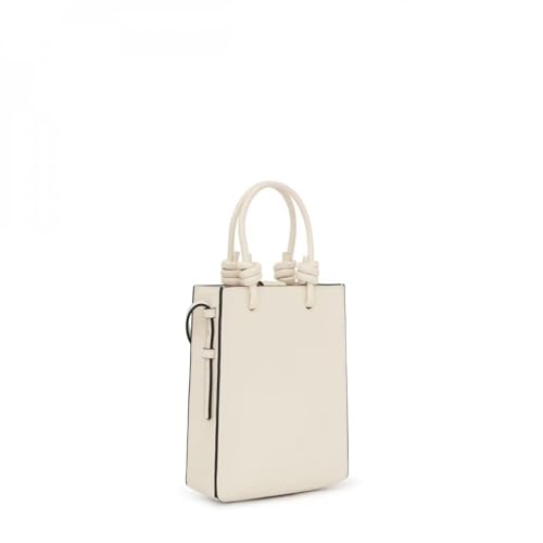 Thumbnail 2 de TOUS Mini Bolso Pop La Rue New beige con asa ajustable y cierre magnético (20,5 x 16 x 6 cm)
