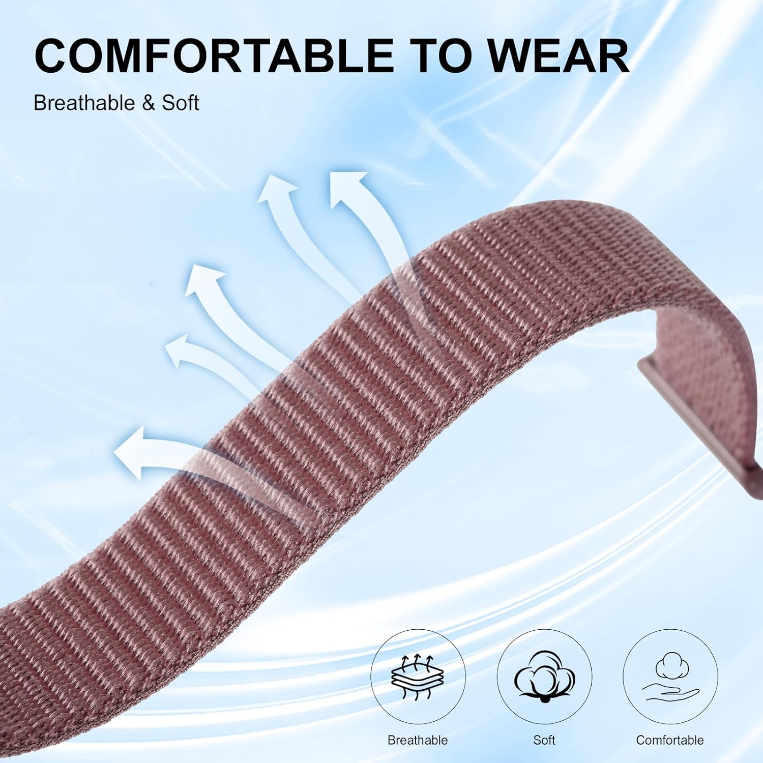 Thumbnail 2 de ZOOROO 3-Pack Nylon Loop Sport Replacement Bands for Hume Health Band