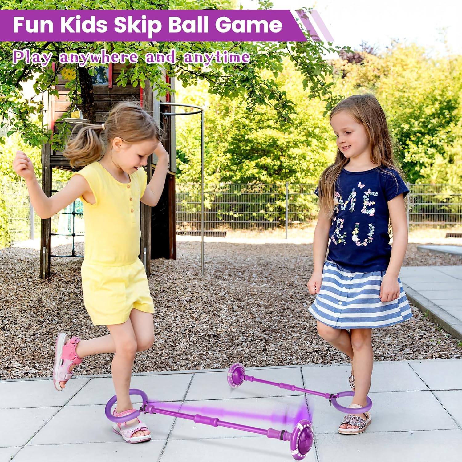 Detalle de Astrell Skip Ball (Foldable Flash Wheel) — Indoor/Outdoor Fitness Toy for Kids, Age 6+
