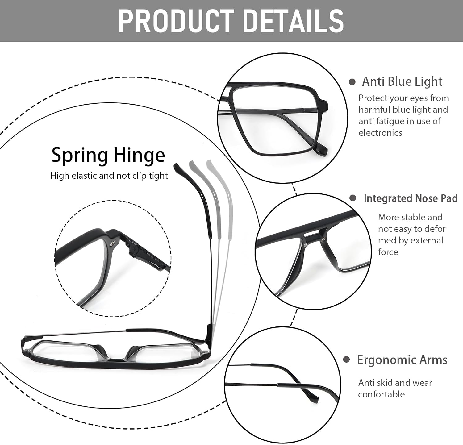 Thumbnail 4 de KoKoBin 3 Pack Oversized Reading Glasses