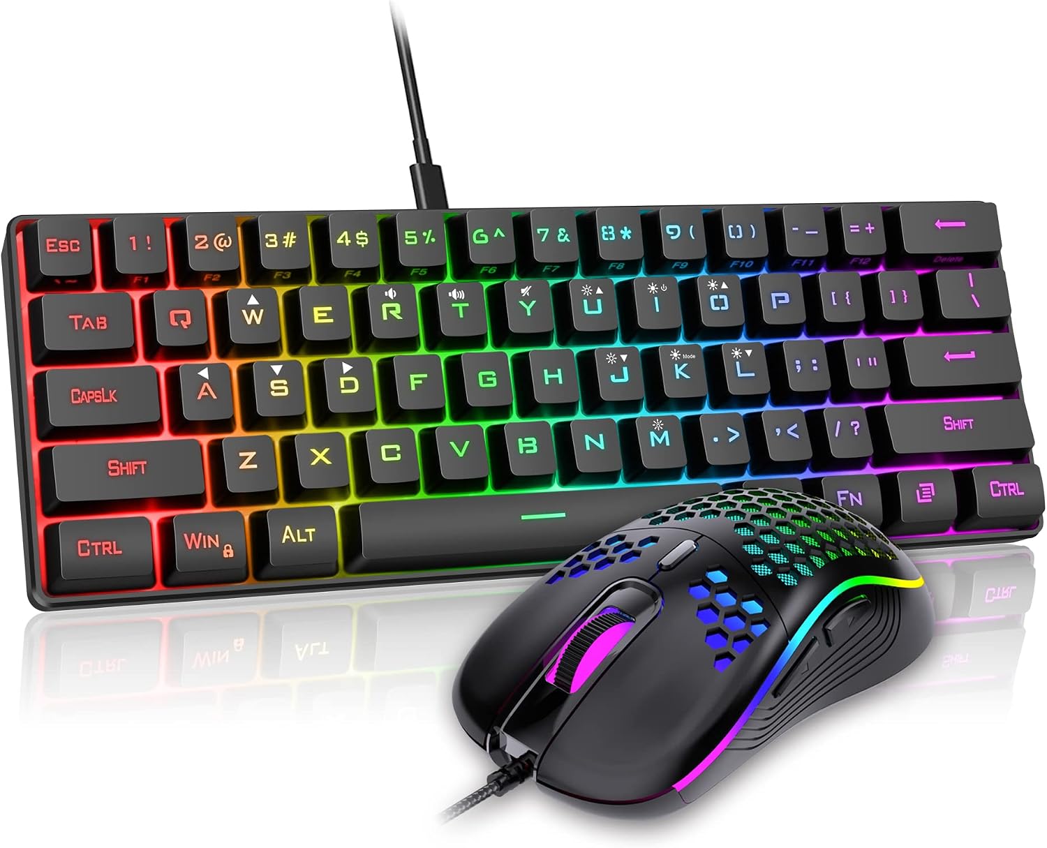 Detalle de RedThunder 60% Gaming Keyboard and Mouse Combo