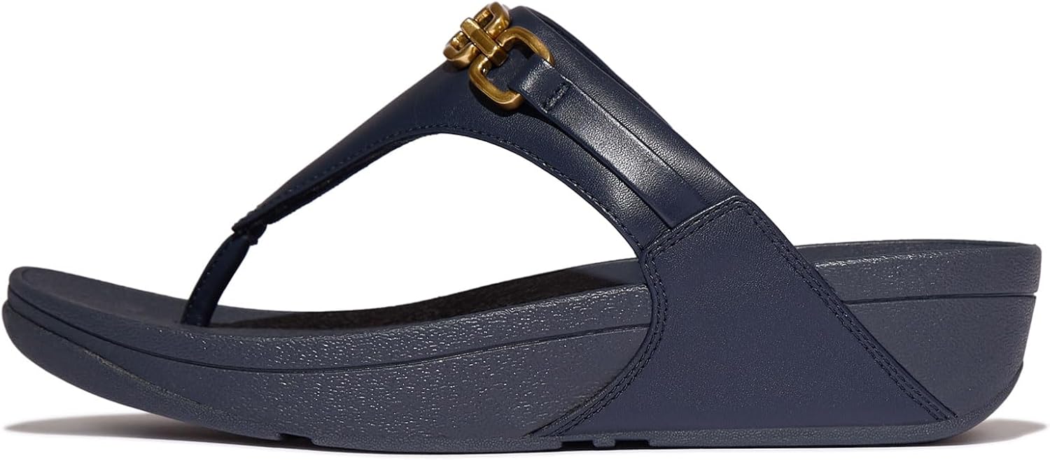 Thumbnail 1 de Fitflop Women’s Lulu Square-chain leather toe-post sandals