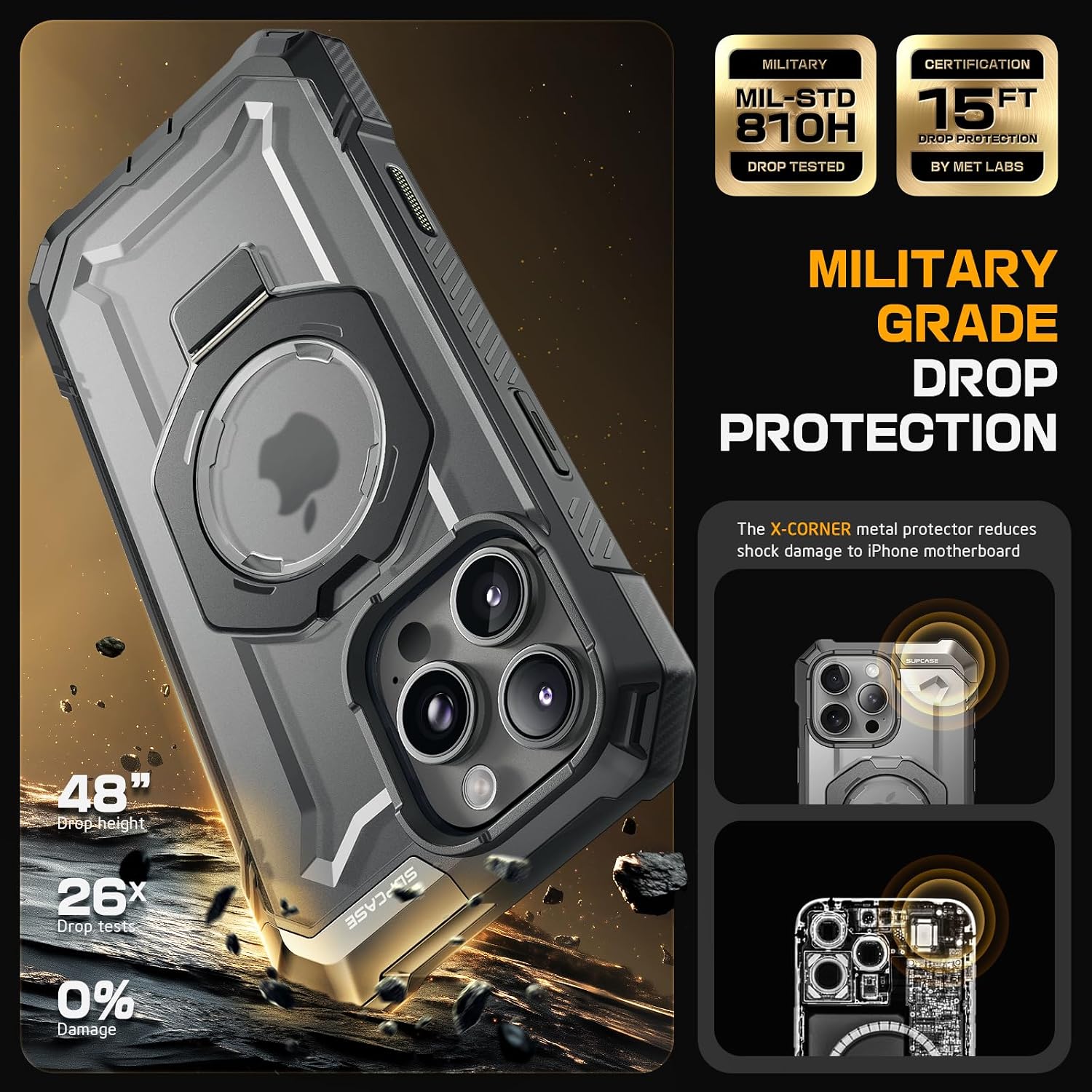 Thumbnail 3 de SUPCASE Unicorn Beetle Grip for iPhone 16 Pro Max