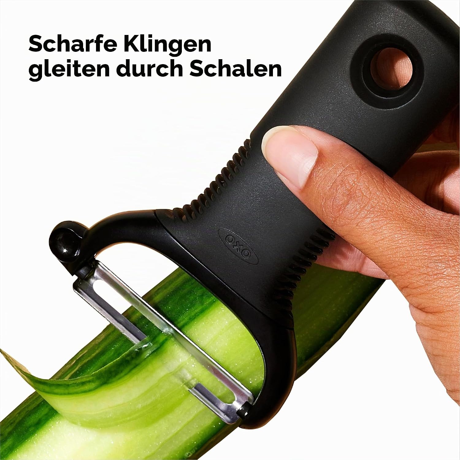 Detalle de OXO Good Grips Y-Sparschäler/Spagelschäler aus Edelstahl – ergonomisch, spülmaschinenfest