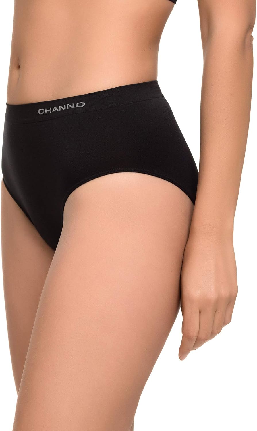 Detalle 2 de Channo Bragas de Algodón y Bambú para Mujer, Talle Alto, Sin Costuras, Pack 6 (Colores Lisos) – Talla L