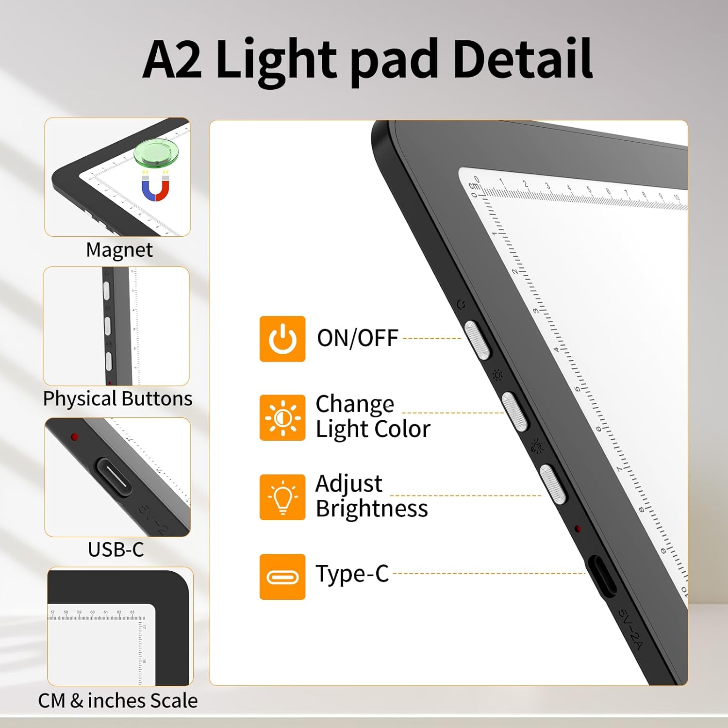 Thumbnail 5 de TOHETO Table lumineuse A2 pour peinture au diamant