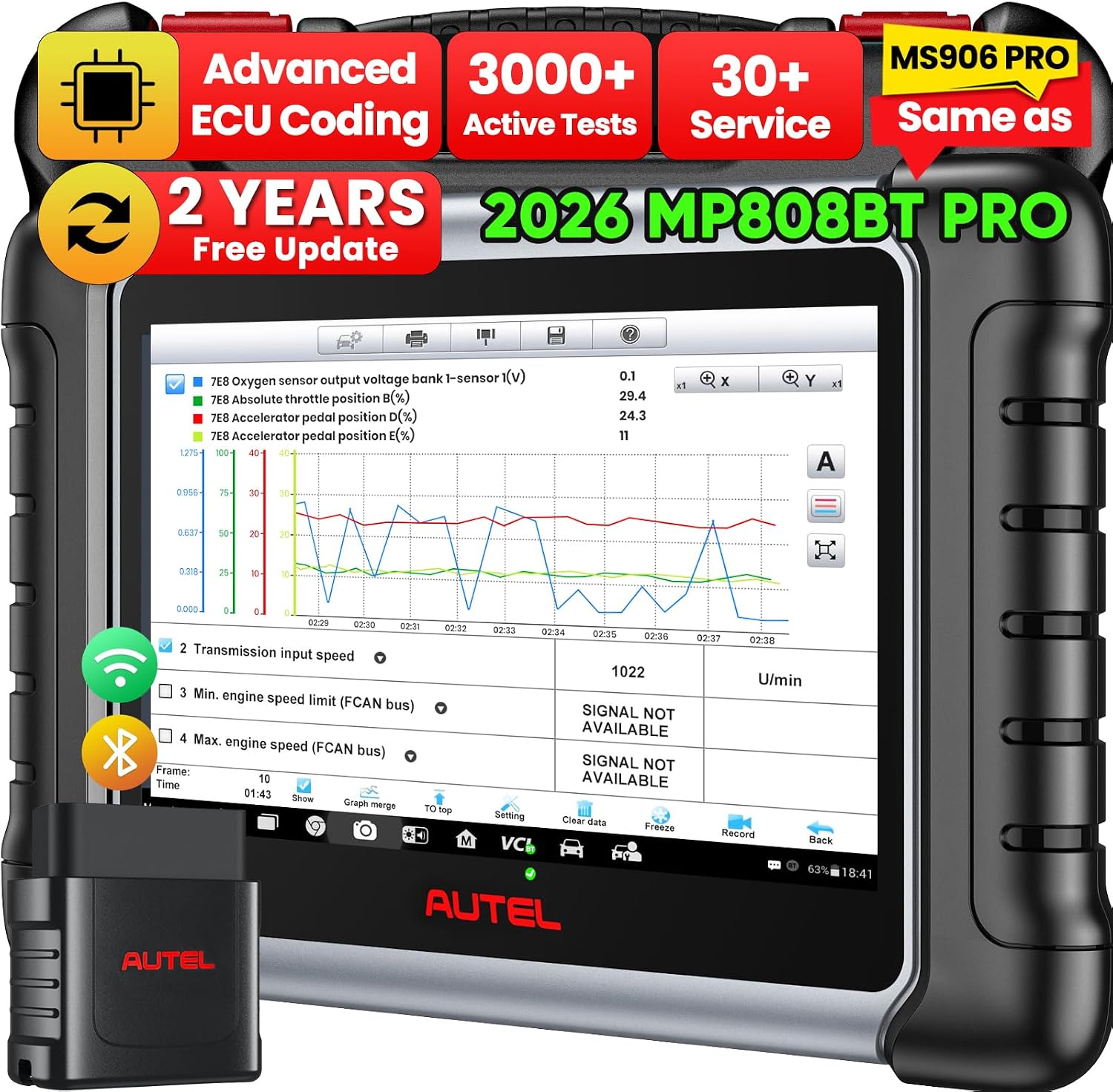 Detalle de Autel diagnostic scanner MP808BT PRO
