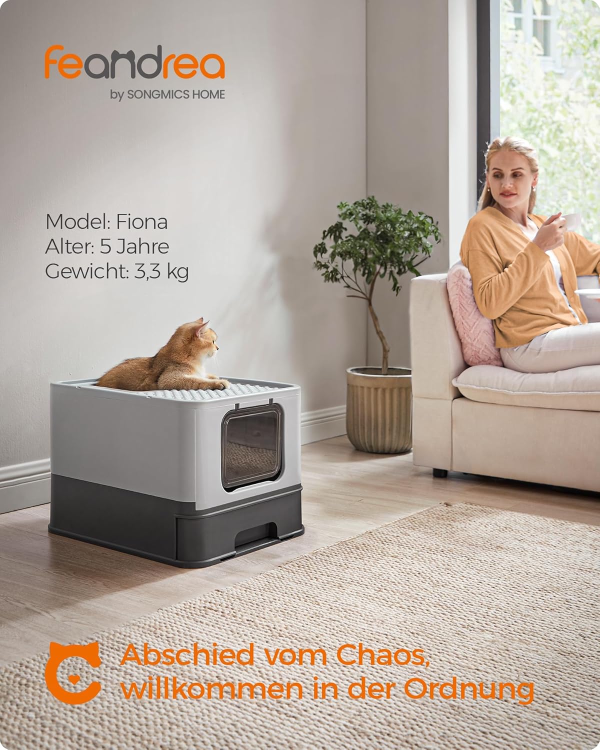 Thumbnail 1 de Feandrea Katzenklo 2er Set für bis 15 kg