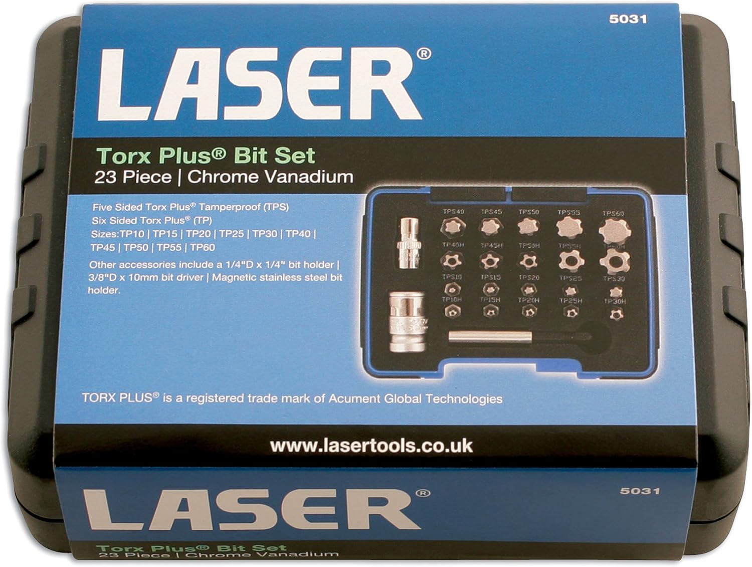 Thumbnail 1 de Laser 5031 Torx Plus Bit Set 23pc 🛠