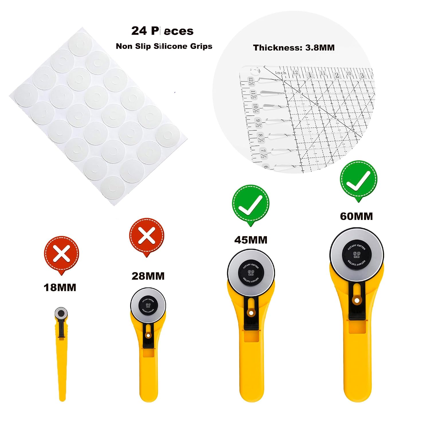 Detalle 2 de Quilting Ruler, 12.5" x 12.5