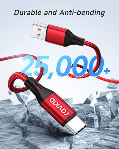 Thumbnail 4 de RAVIAD Cable USB C [3Pack 2M] Cable USB C Carga Rapida 3A Carga Rápida y Sincronización Nylon Cable Cargador Tipo C para iPhone 16 15 Pro Max, Galaxy S25 S24 S23 S22 S21 S20 A53, Huawei P60