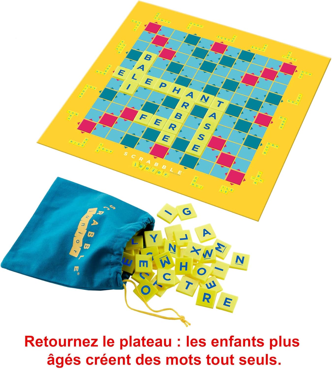 Thumbnail 5 de Mattel Games Scrabble Junior – Jeu de Société pour Enfant, dès 6 ans (Version Française, Y9668)