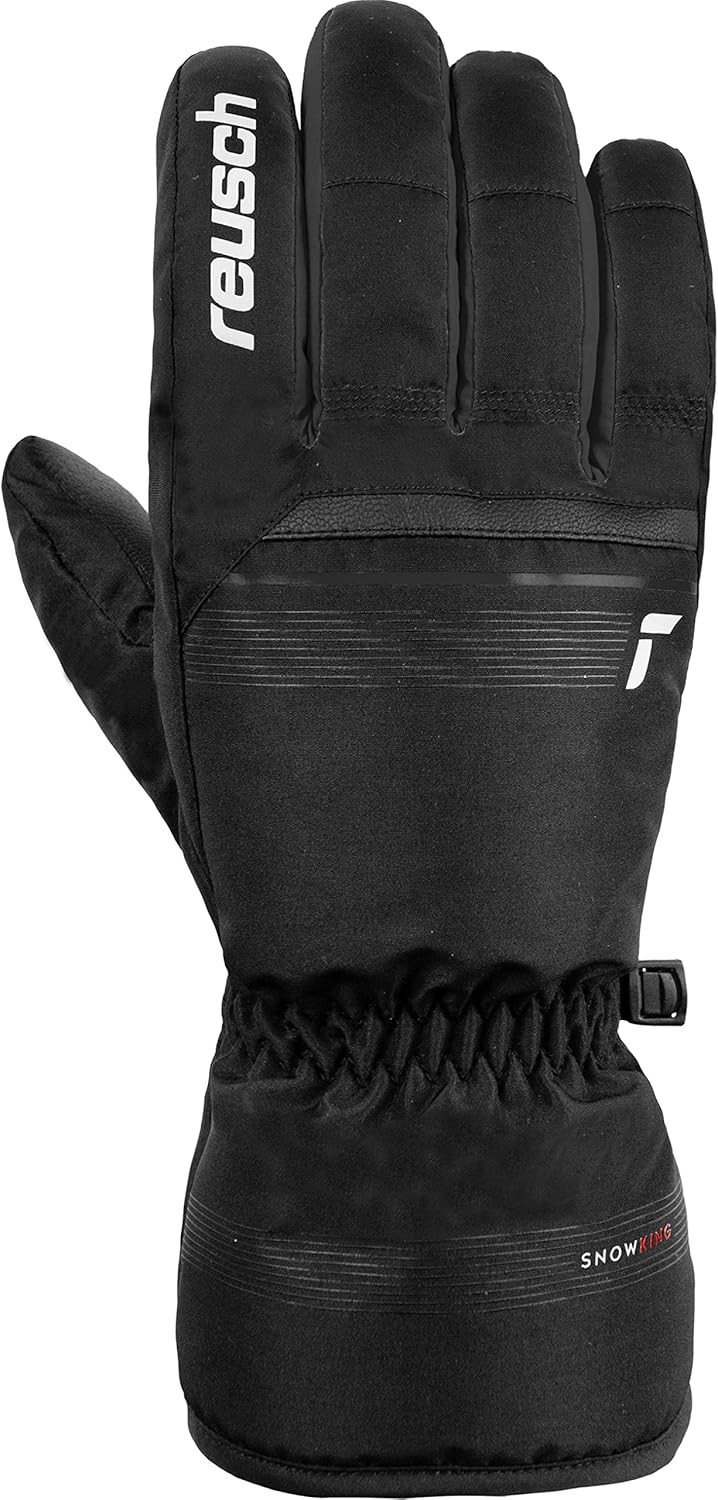 Thumbnail 1 de Reusch Snow King — Gants de ski unisex Softshell, coupe-vent et extra-respirants, noir-blanc, taille 9