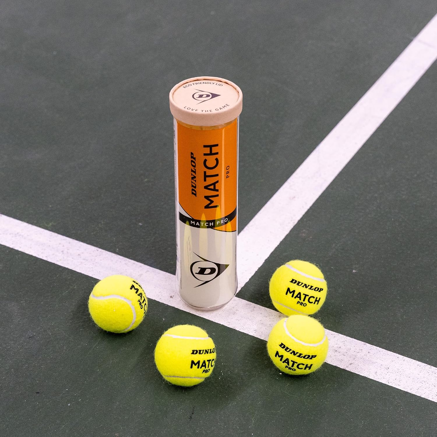 Detalle de Dunlop Match Pro Tennisball – ITF-zertifiziert, Allround für Sand, Hartplatz & Rasen (Amazon Exclusive)