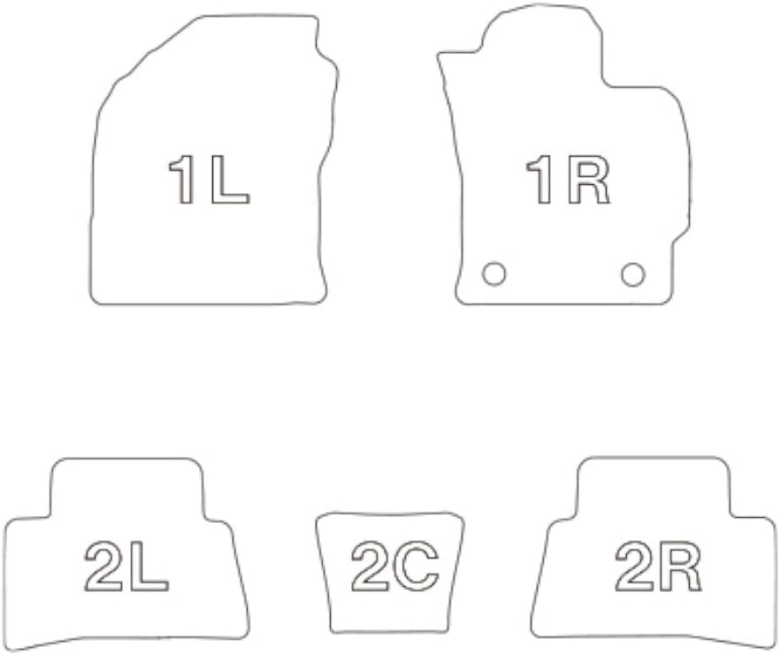 Detalle 2 de クラッツィオ 5EETB1254K カローラクロスハイブリッド用立体ラバーフロアマット 防水・耐汚れ