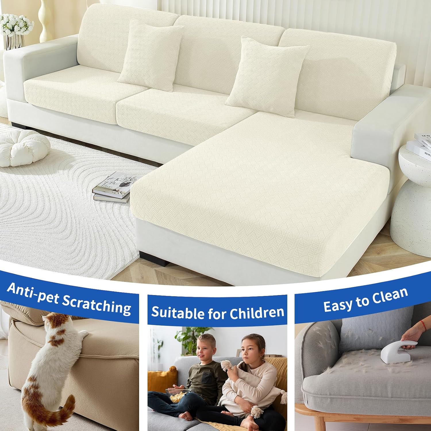Thumbnail 6 de Ystyle Funda Asiento Sofa Elástico 1 asiento+Chaise