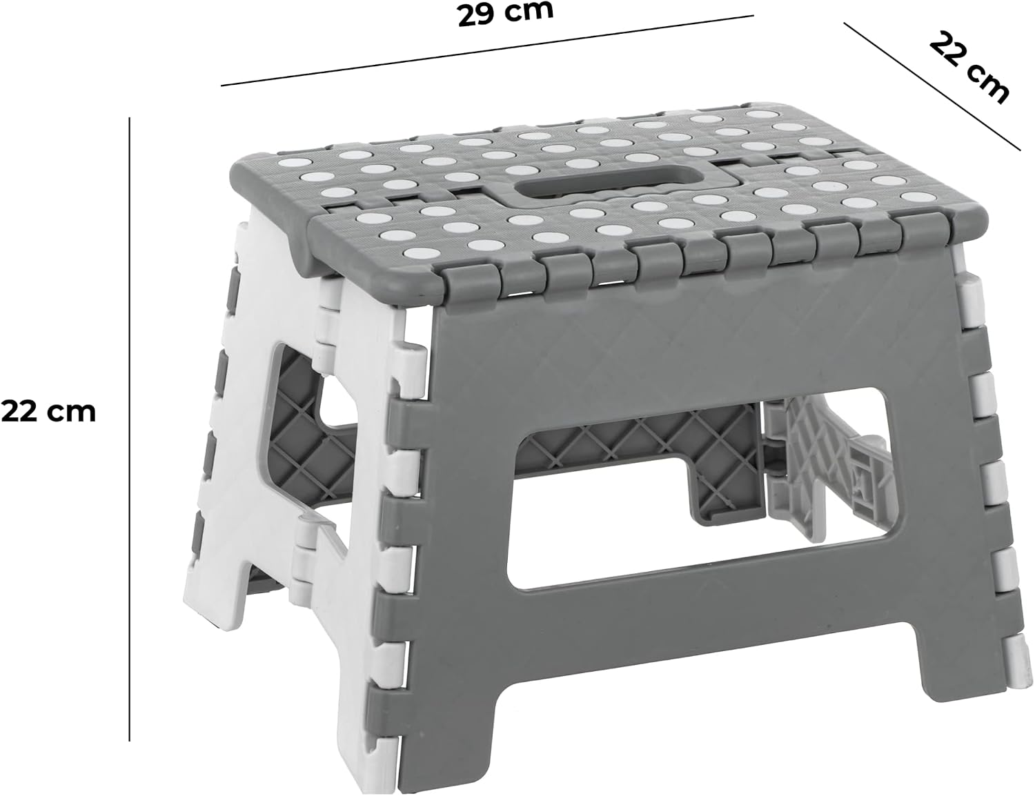 Detalle 2 de Baroni Home Sgabello Pieghevole M 29x22x22 cm 130 kg