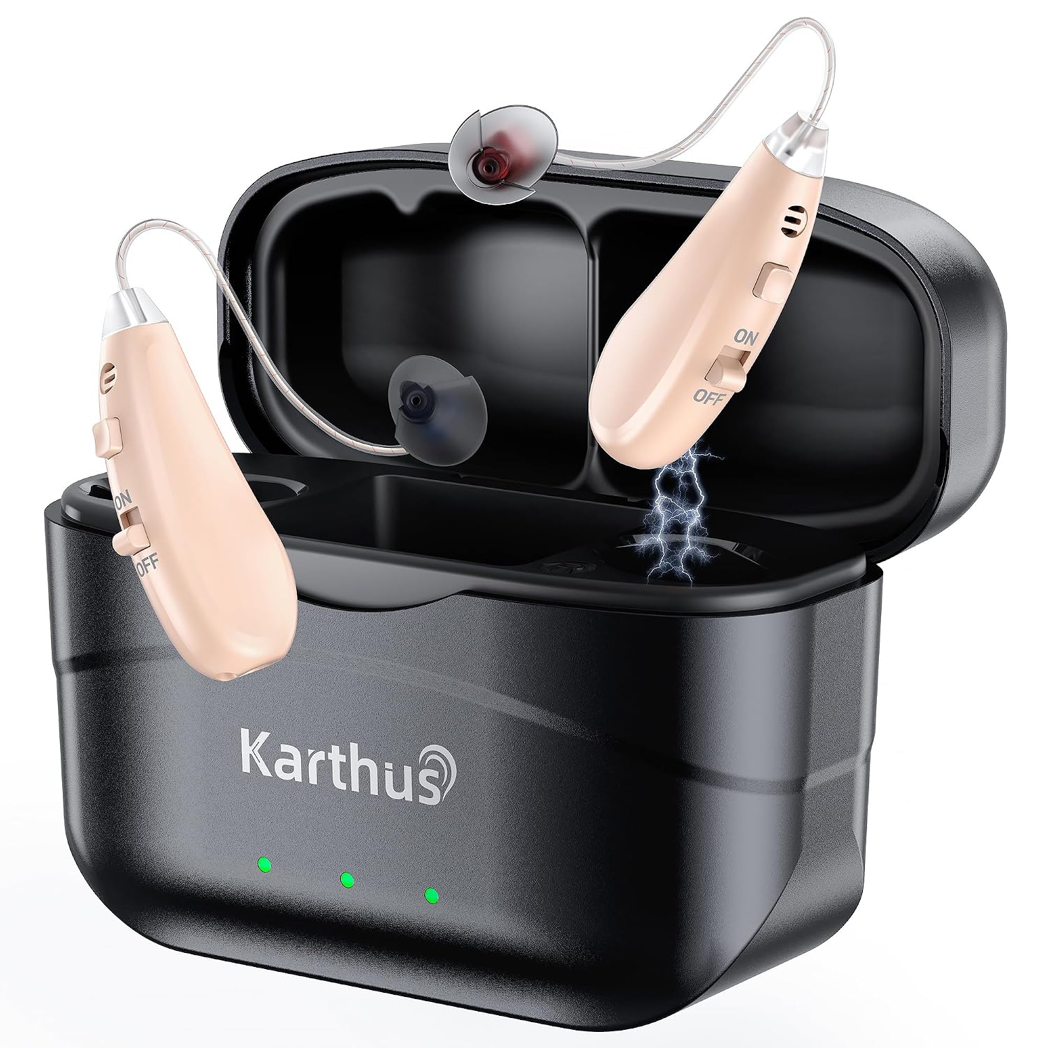 Detalle de Karthus rechargeable OTC hearing aids