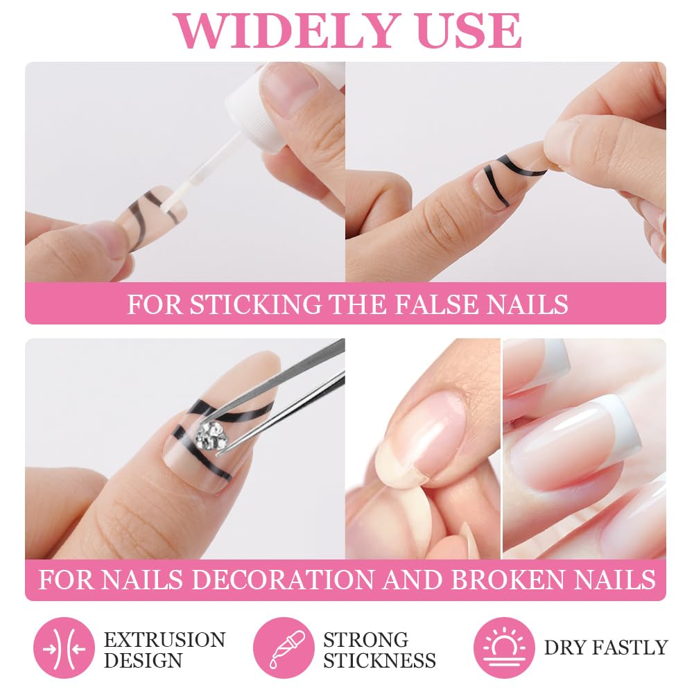 Detalle de LOPHE Pegamento Uñas Postizas 💅 8ml Fuerte y Profesional