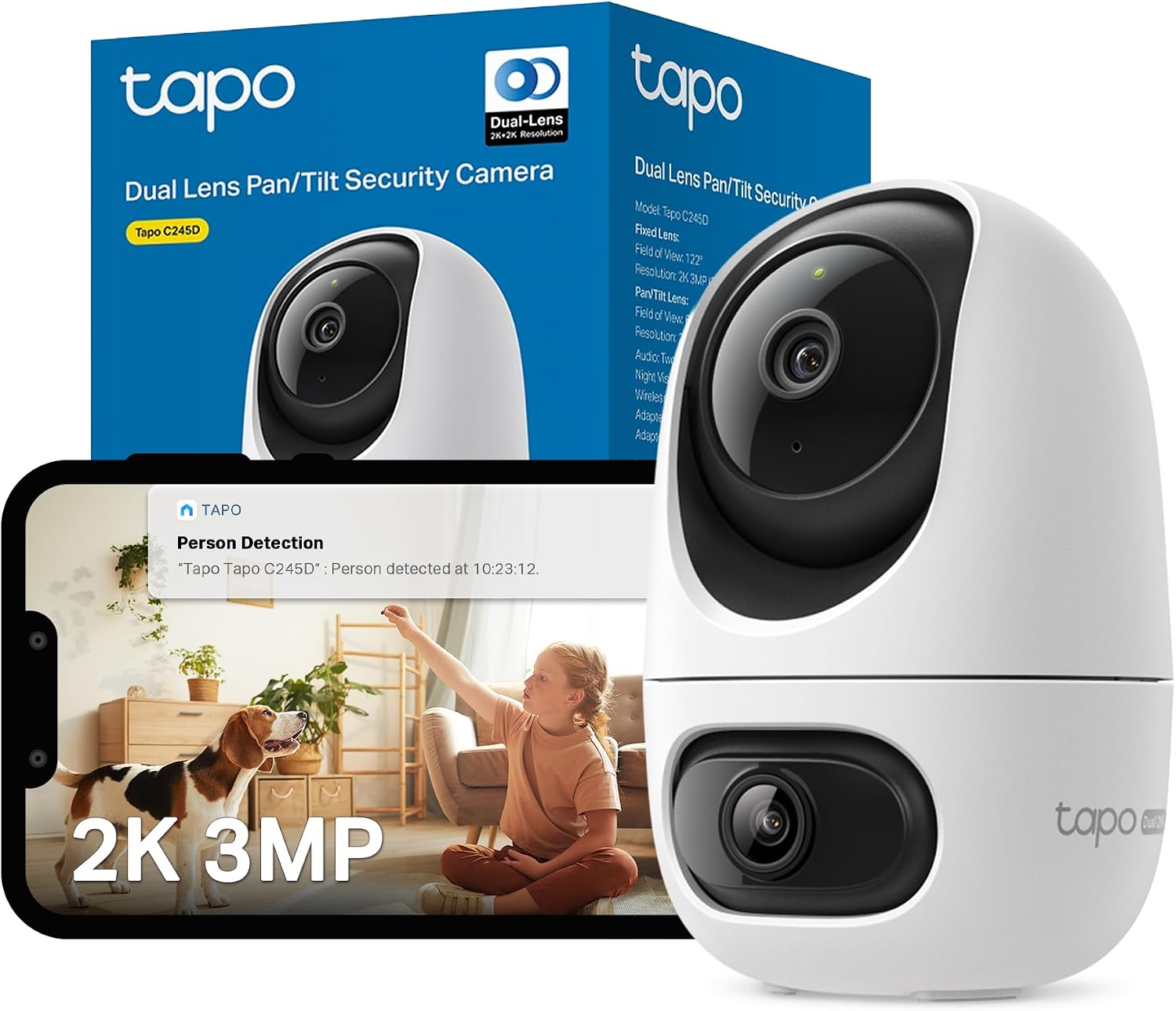 Thumbnail 6 de Tapo C210 2K 3MP Pan/Tilt Indoor Security Camera
