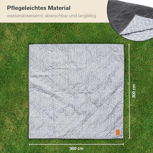 Thumbnail 2 de Skandika Zeltteppich Bredal 300 x 300 cm – wetterfest, Softtouch-Polyester, inkl. Tragegurt