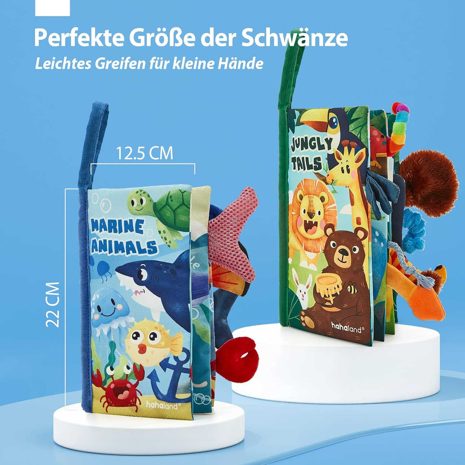 Thumbnail 6 de hahaland Babybuch Stoffbuch 2er Set
